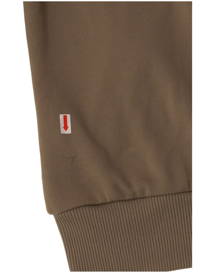 Adidas Pull à capuche zippé pour femme UK 12 Kaki moyen Polyester