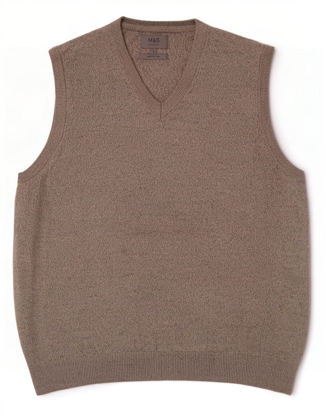 Marks & Spencer Débardeur pour homme en coton moucheté beige grand