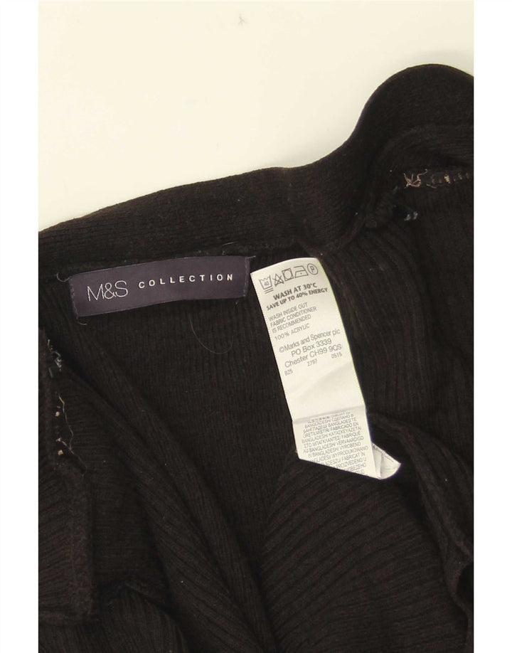 Marks & Spencer Pull cardigan ouvert long pour femme UK 16 Large Noir