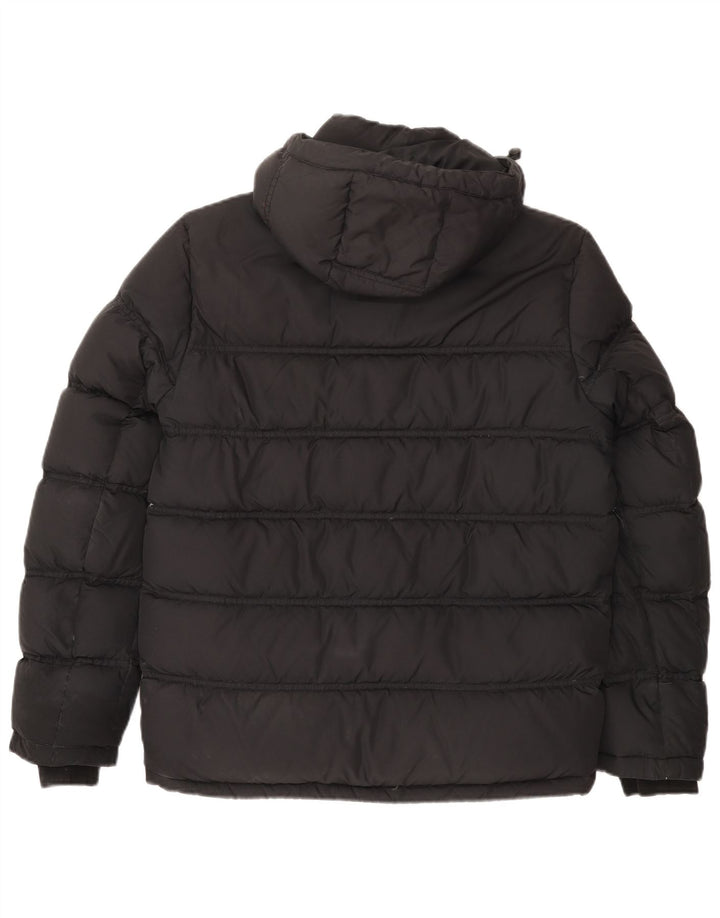 Tommy Hilfiger Veste matelassée à capuche pour homme UK 38 Gris moyen Coton
