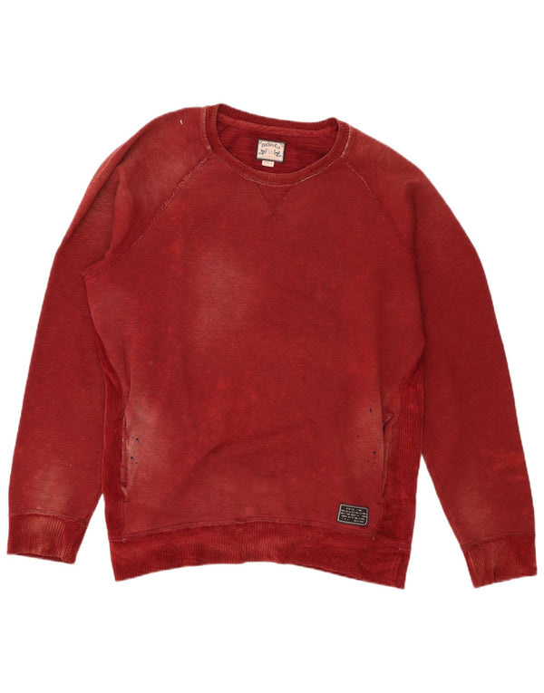 Diesel Sweat-shirt pour homme en coton bordeaux Large