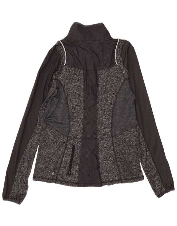 Lululemon Veste de survêtement pour femme US 10 Large Gris Colourblock Sports