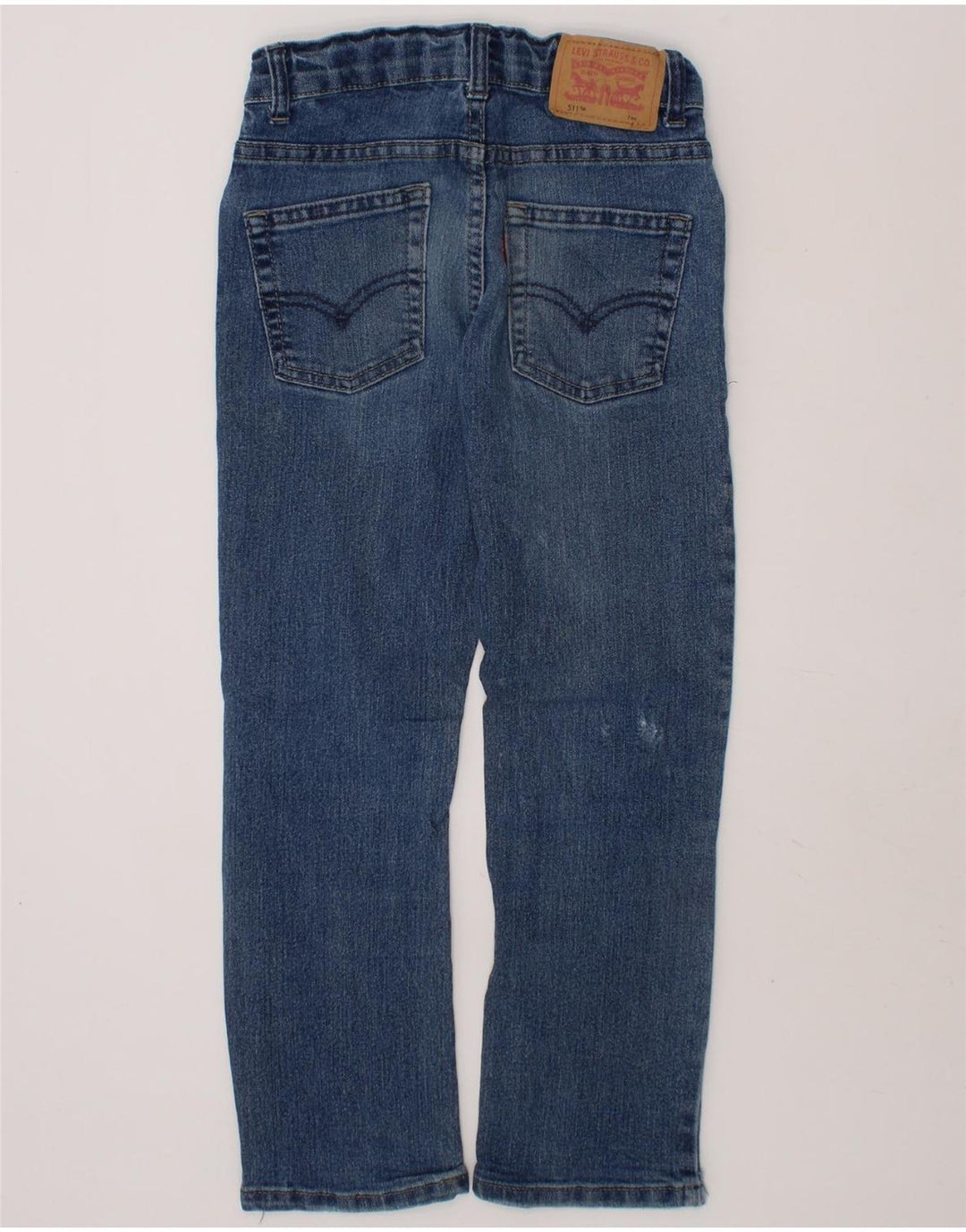 LEVI'S Boys 511 Slim Jeans 6-7 Years W22 L20 Blue Cotton Vintage Levi's and Second-Hand Levi's from Messina Hembry 