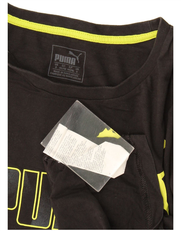 Puma T-shirt graphique pour homme, petit, noir, coton