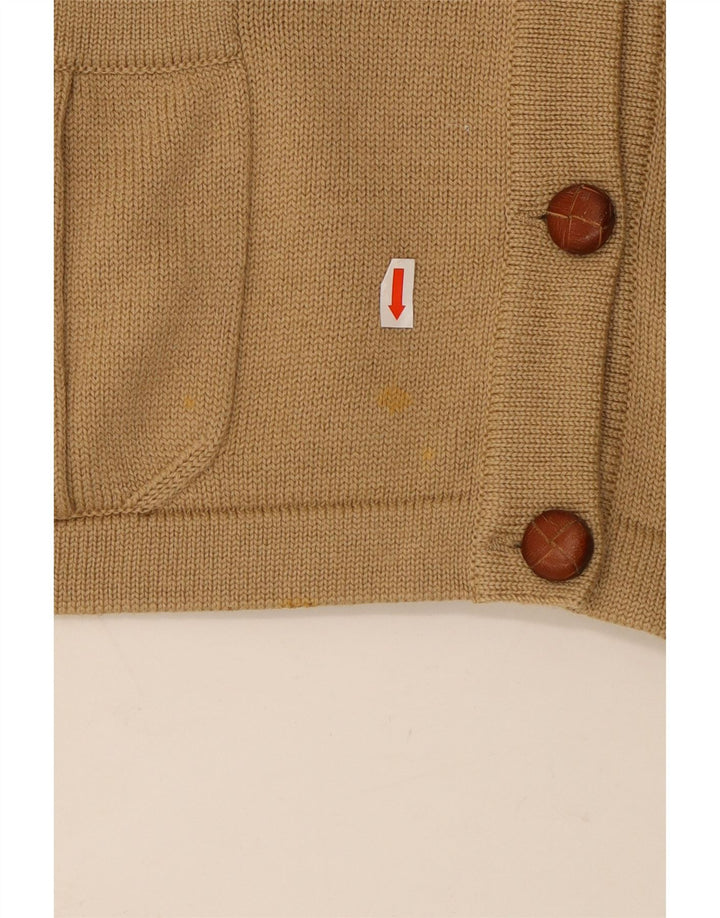 LUISA SPAGNOLI Pull Cardigan Femme UK 14 Grande Laine Beige