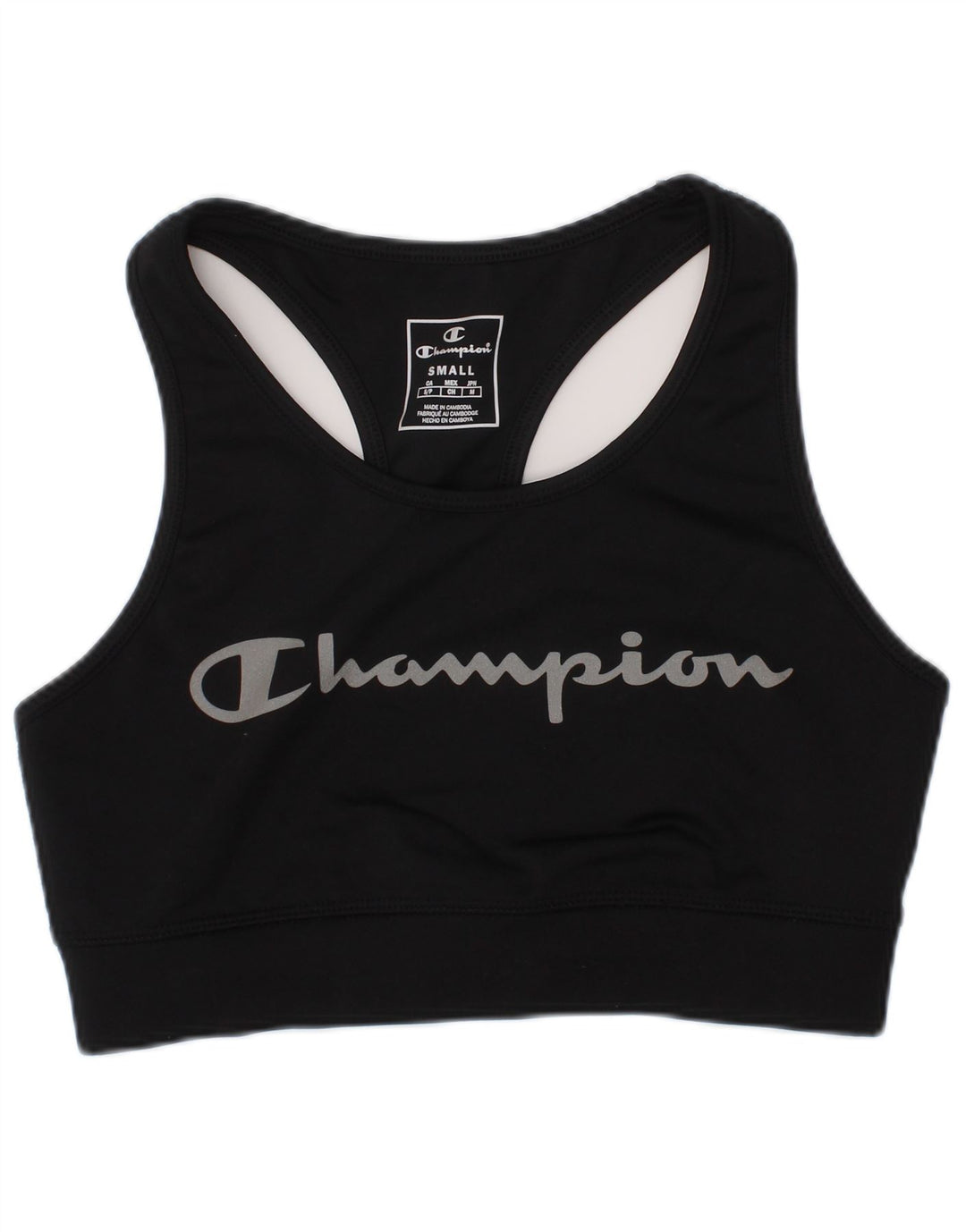 Champion Brassière de sport graphique pour femme Small Noir Sports