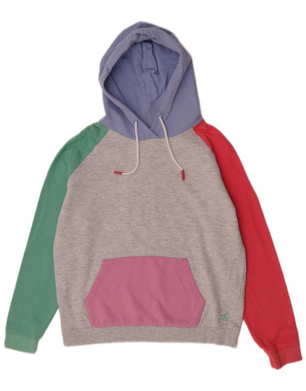 Joules Pull à capuche pour femme UK 12 Medium Multicolore Colourblock