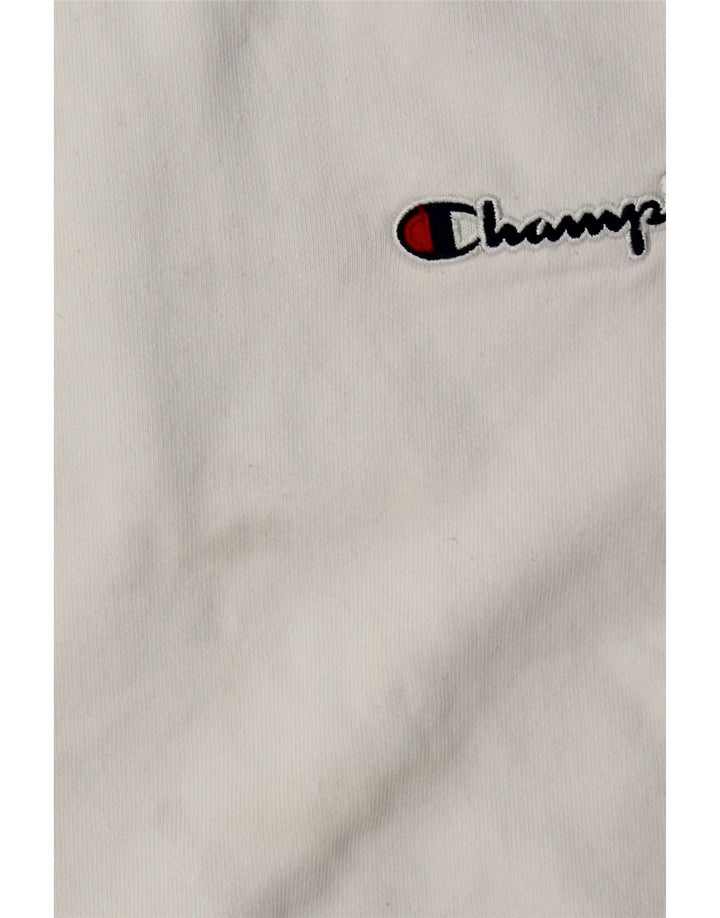 Champion Sweat-shirt surdimensionné pour femme UK 6 XS Blanc Coton