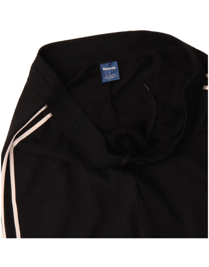 REEBOK Pantalon de Survêtement Homme Large Noir Polyester