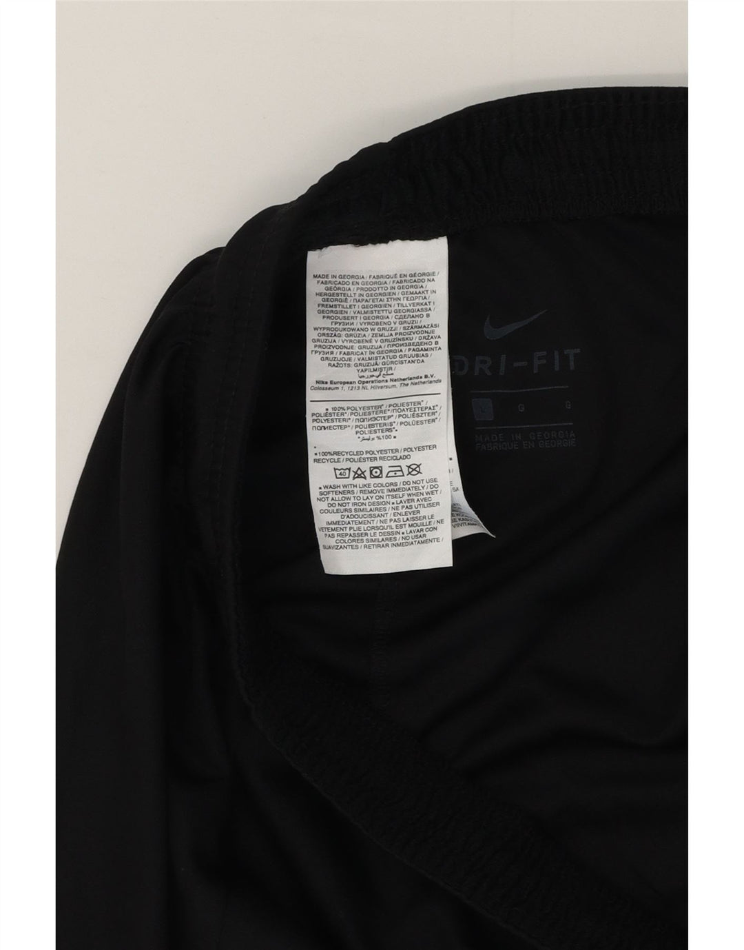 Short de sport Nike Dri Fit pour hommes, grand, noir, polyester