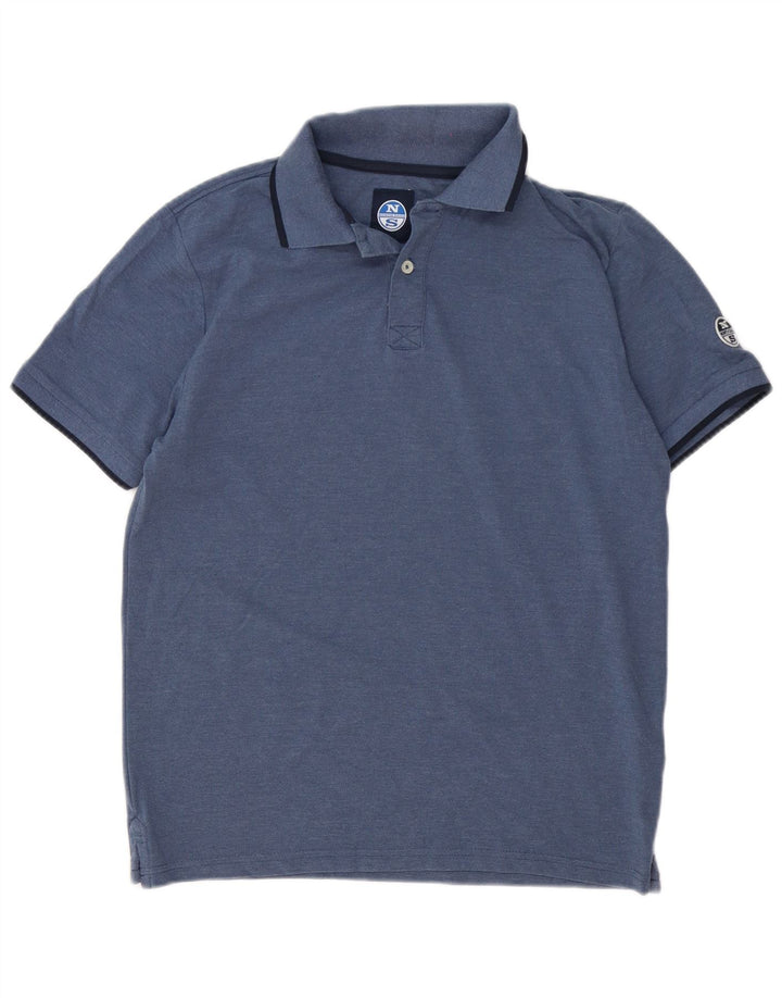 Polo Homme North Sails Coton Rayé Bleu Marine Moyen