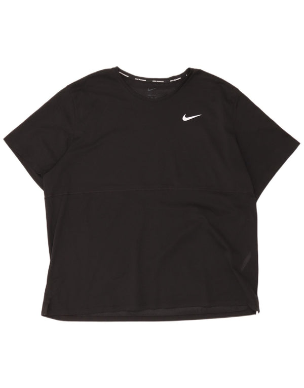Nike Hommes Dri Fit T-Shirt Haut 2XL Noir Polyester