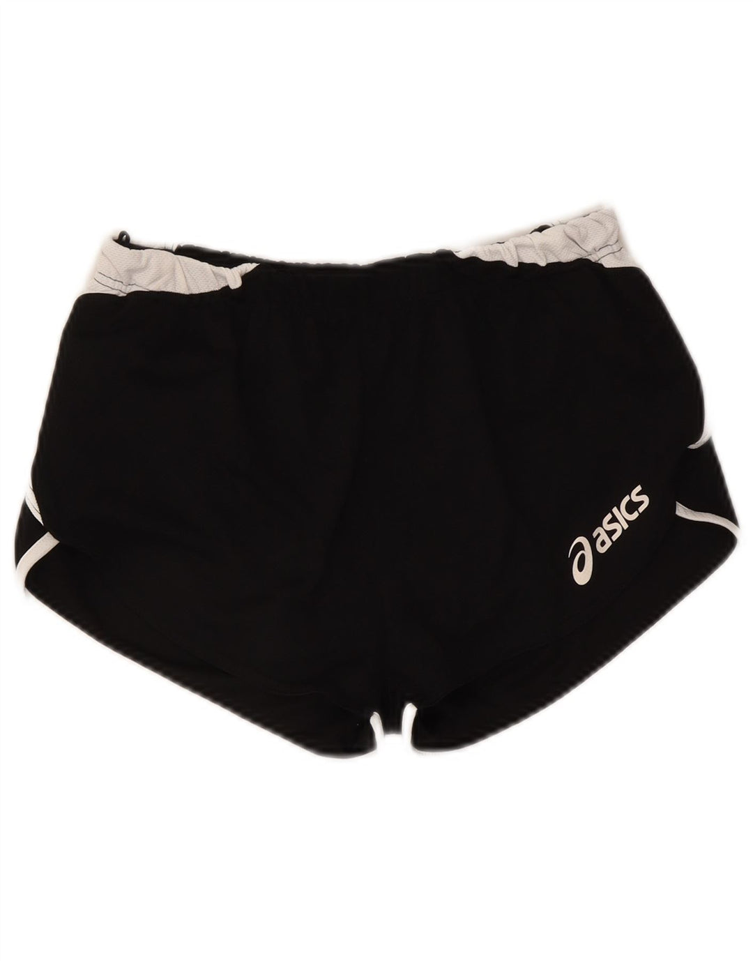 Asics Short de sport graphique pour femme UK 10 Small Noir Colorblock Polyester
