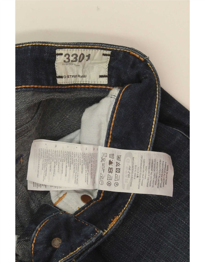 G-Star Femme 3301 Jean Slim W26 L32 Bleu Coton