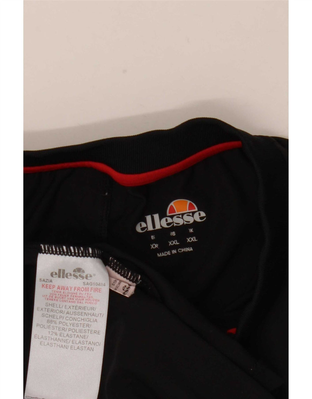 Ellesse Polo Homme 2XL Noir Colorblock Polyester