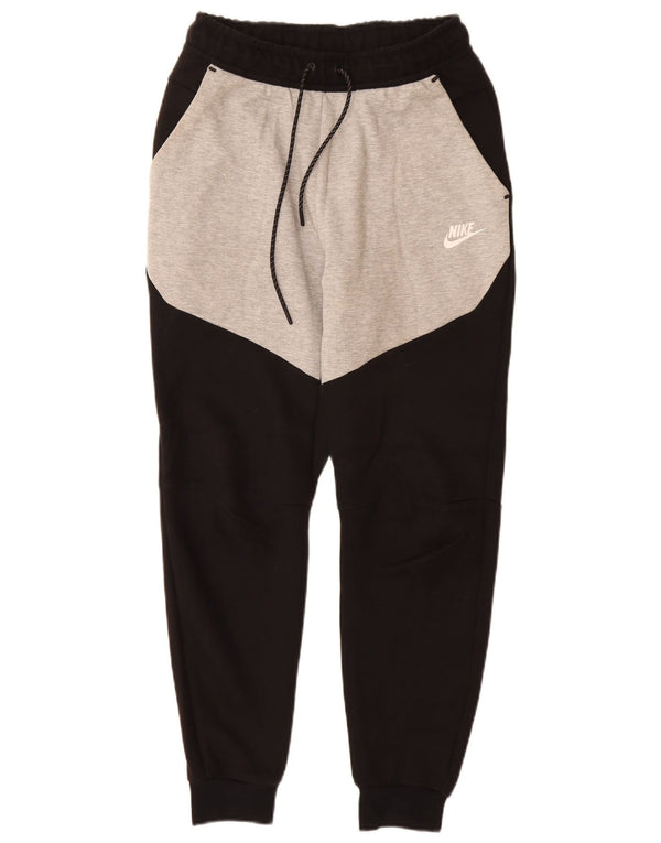 Nike Pantalon de survêtement pour homme Taille S en coton color block noir