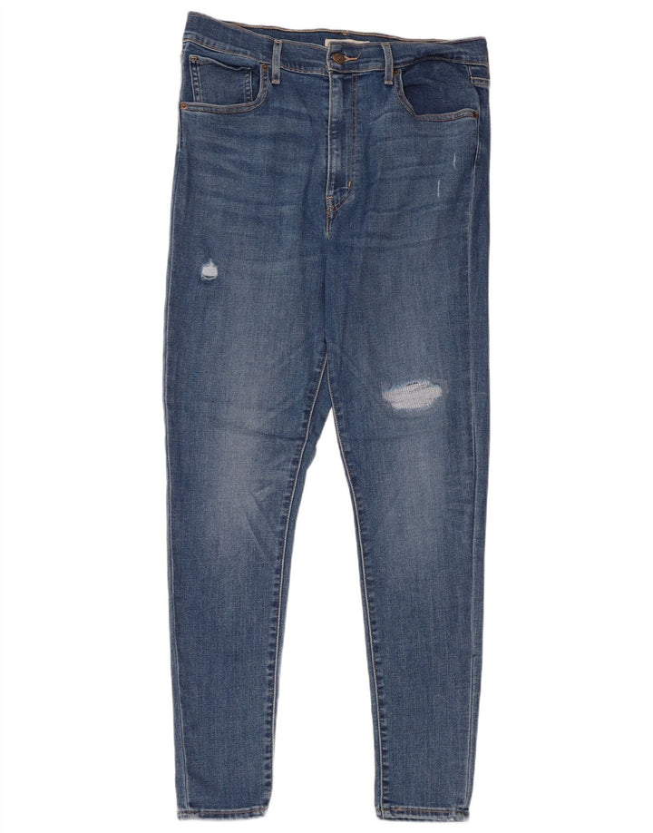 Levi's Jean Skinny Déchiré W32 L30 Femme Bleu Coton