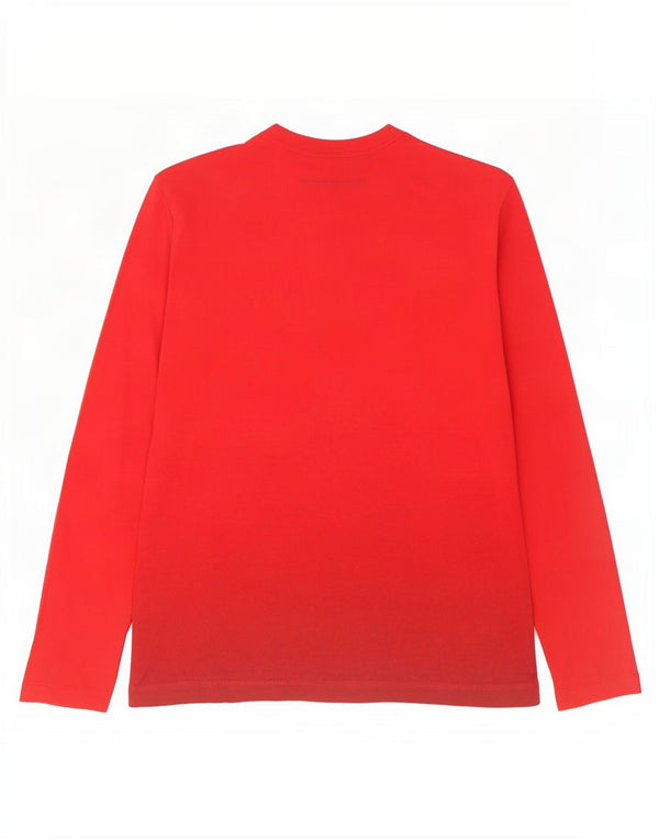 Calvin Klein Jeans Haut Graphique à Manches Longues Homme Rouge Moyen Coton