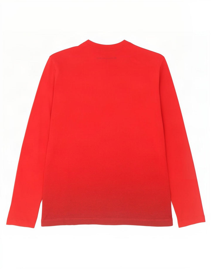 Calvin Klein Jeans Haut Graphique à Manches Longues Homme Rouge Moyen Coton