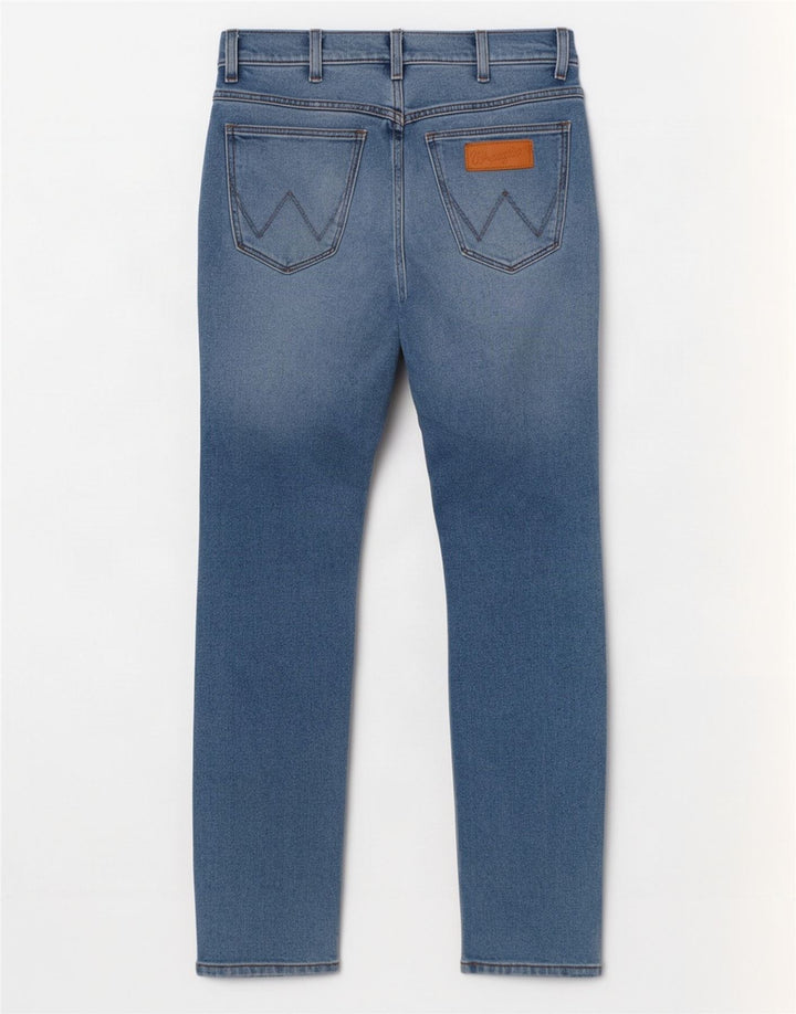 Wrangler Jean Larston Slim Homme W28 L32 Bleu Coton