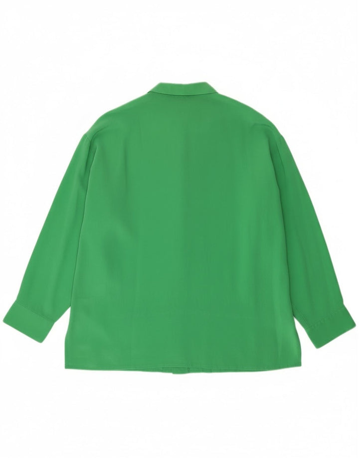 Nuova Citta Chemisier Femme IT 48 XL Vert Soie