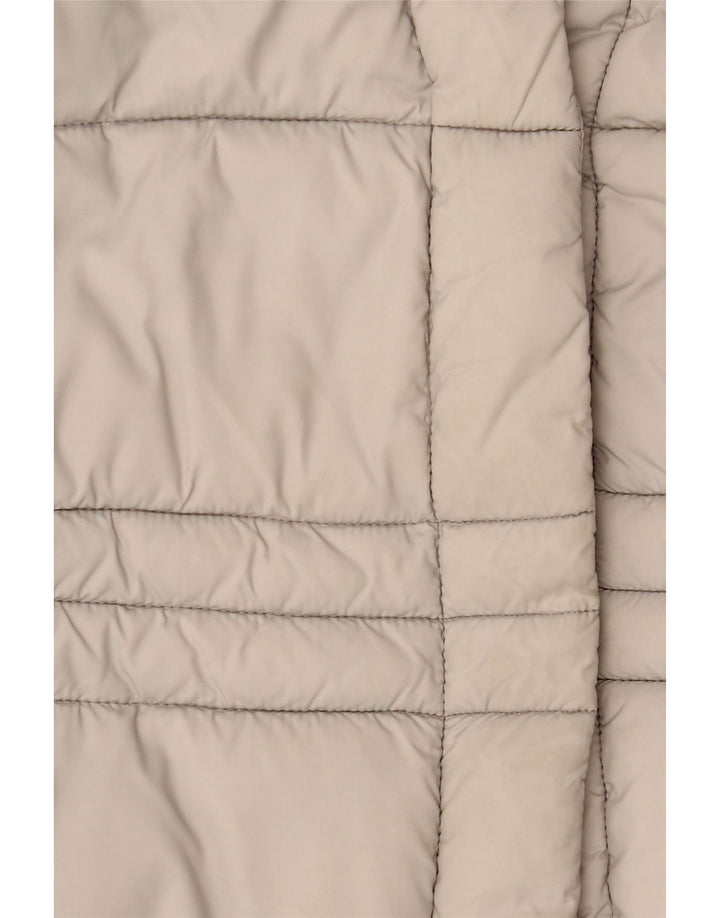 GUESS Veste matelassée pour femme UK 16 Large Beige Polyester