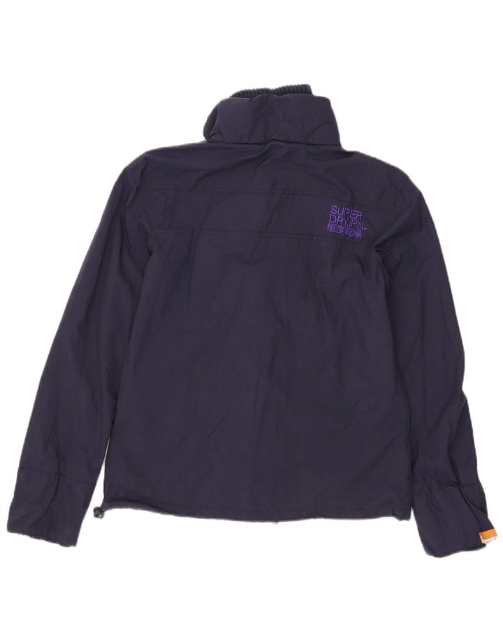 Superdry Veste coupe-vent The Windcheater pour femme UK 10 Small Bleu marine
