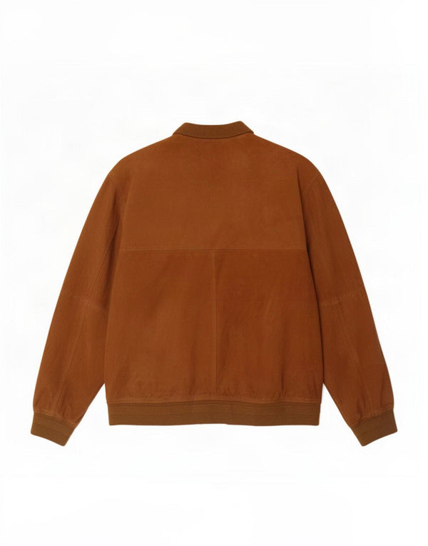 Ivy Oxford Veste bomber en daim pour homme IT 52 XL Marron