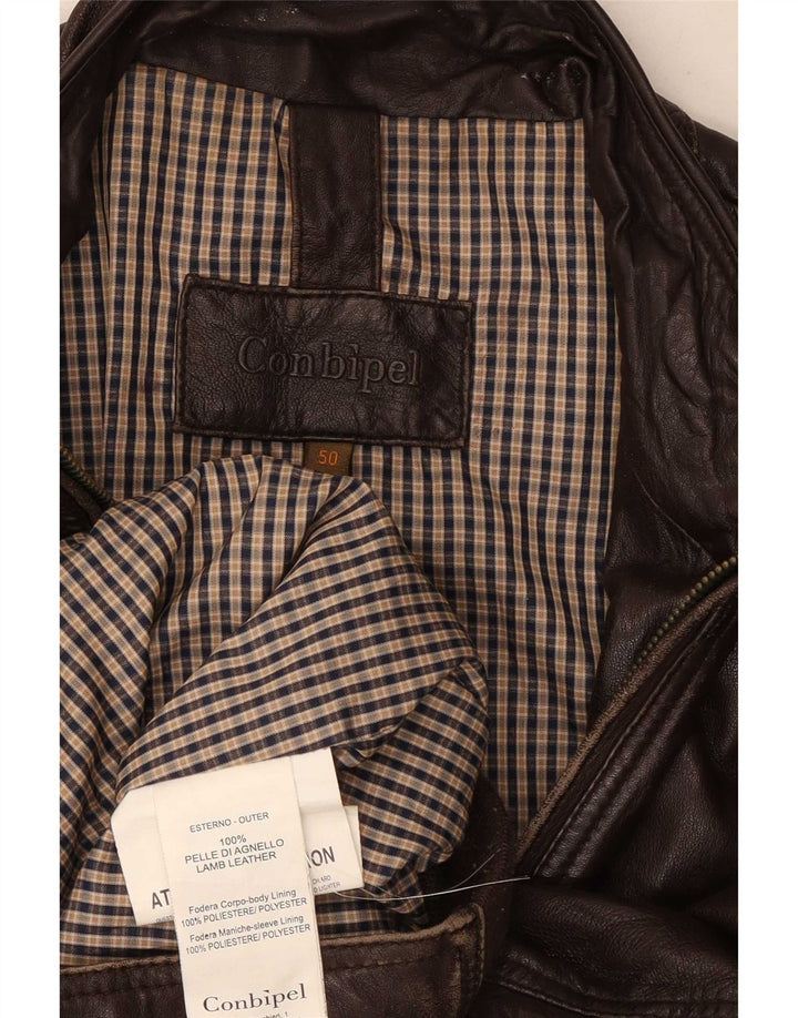 Conbipel Veste en Cuir Homme IT 50 Large Marron