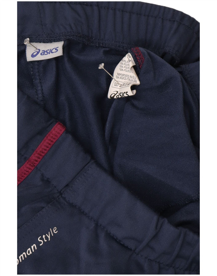 Asics Pantalon de survêtement pour femme Joggers UK 16 Large Bleu Marine Polyester