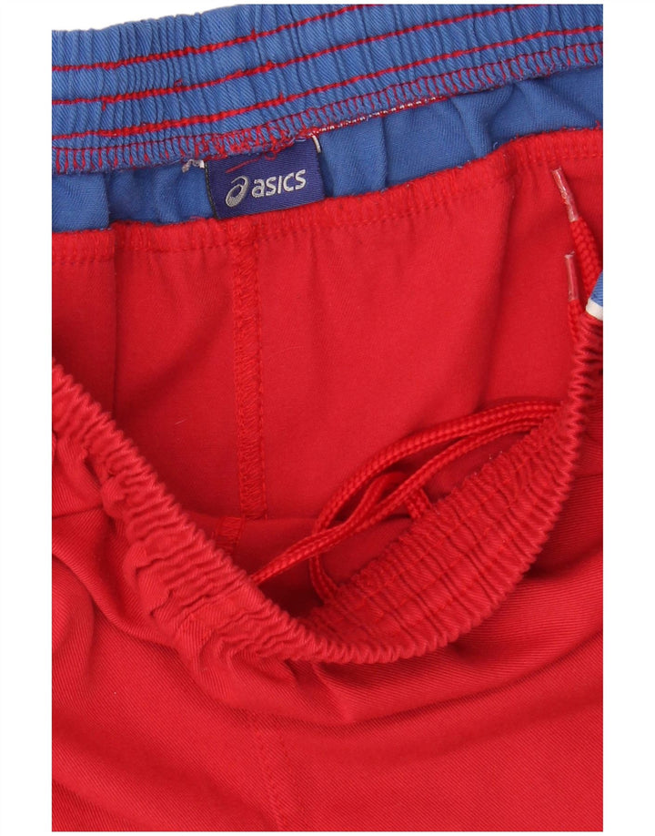 Asics Short de Sport Homme Rouge Moyen Colourblock