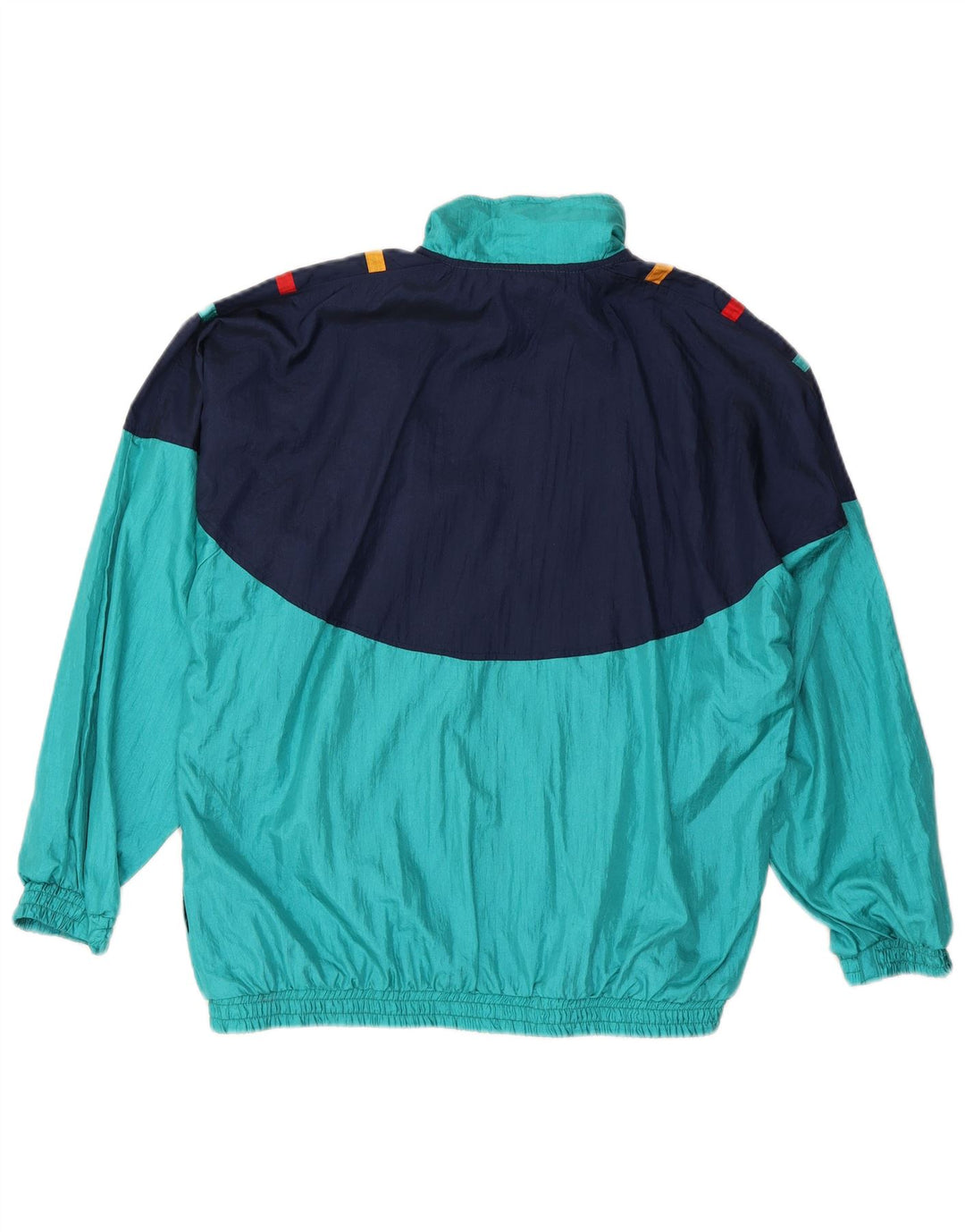VINTAGE Veste de survêtement pour homme XL Bleu Colourblock