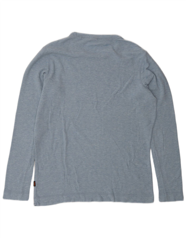 Hugo Boss Haut coupe slim à manches longues pour hommes, grand bleu