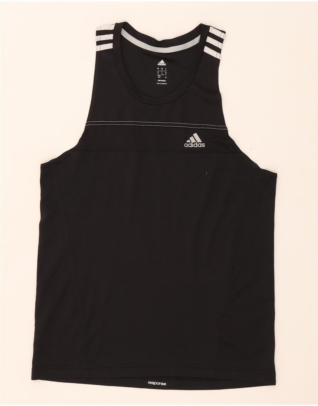 ADIDAS Débardeur Graphique Homme Petit Noir Polyester