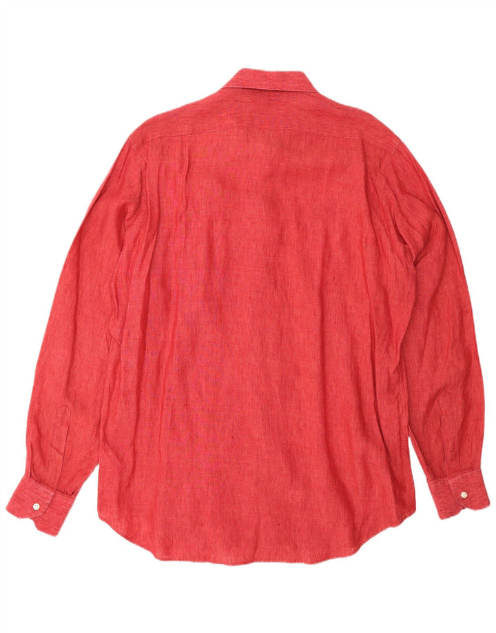 CAMICISSIMA Chemise Slim Fit Homme Lin Rouge