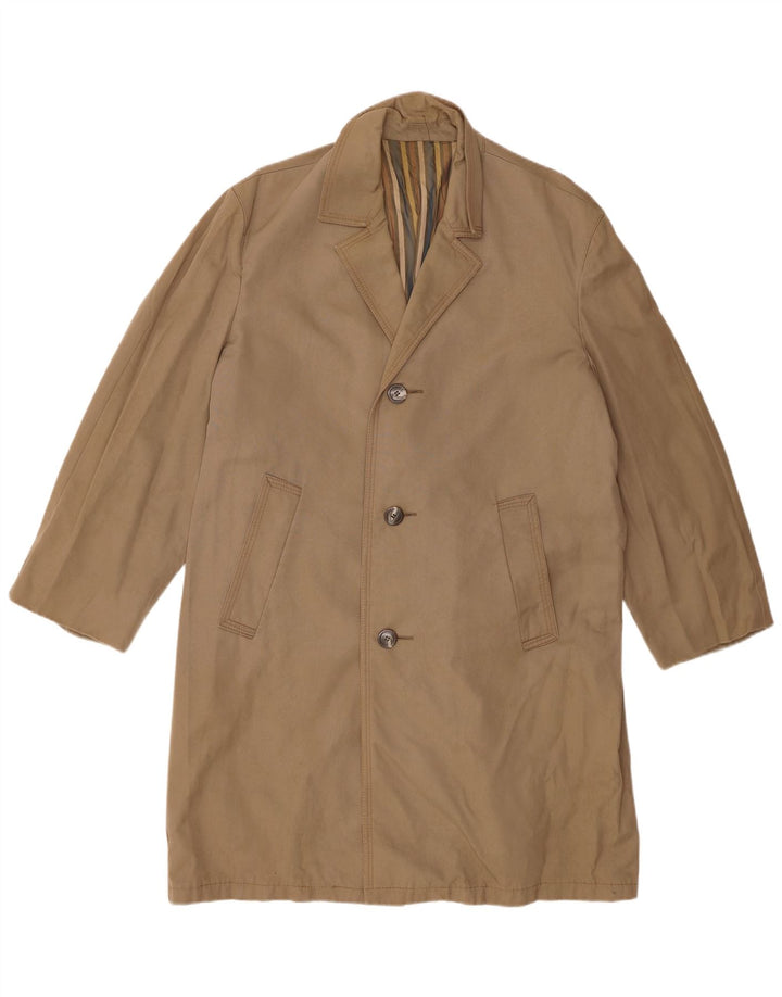 vintage Mens Overcoat UK 40 Grand Coton Beige