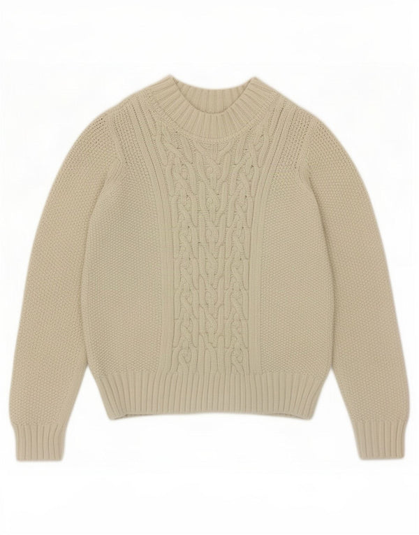 Marks & Spencer Pull col bateau pour femme UK 10 Small Blanc cassé