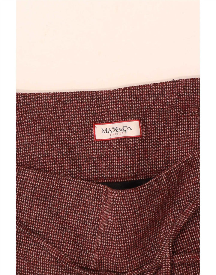 Max & Co. Mini Jupe W30 Femme Bordeaux Moyen