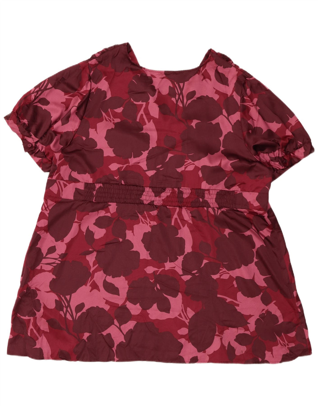 MOSSIMO Chemisier pour femme US 28 5XL Bordeaux Floral Polyester