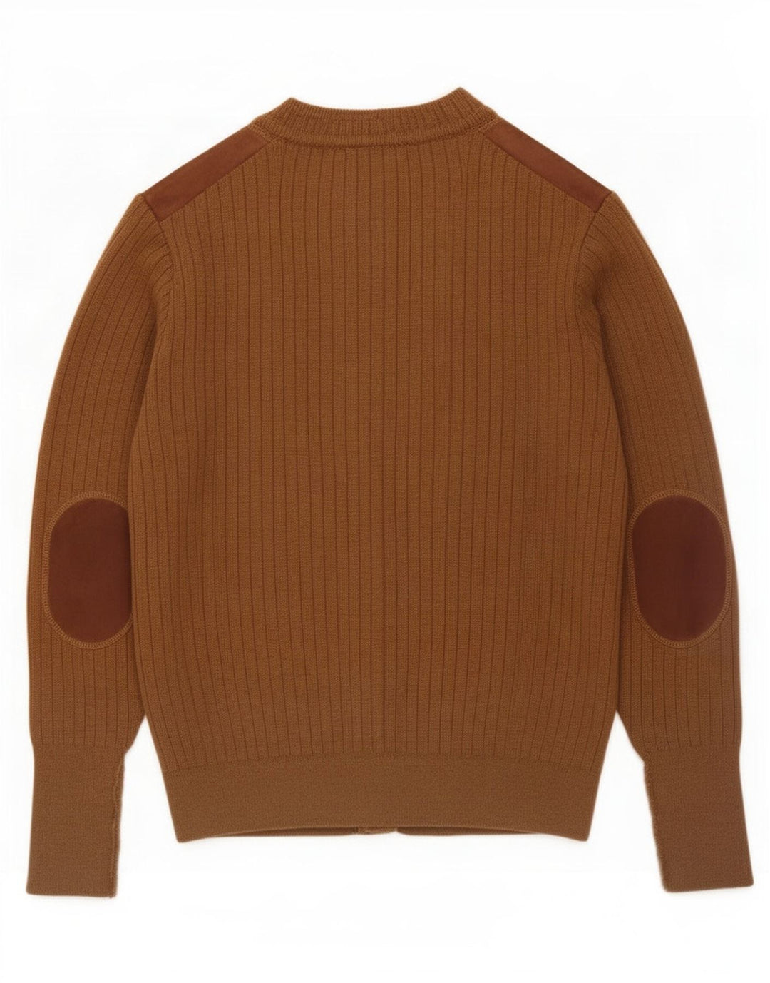 Pierre Sangan Pull Cardigan Homme Laine Marron Moyen
