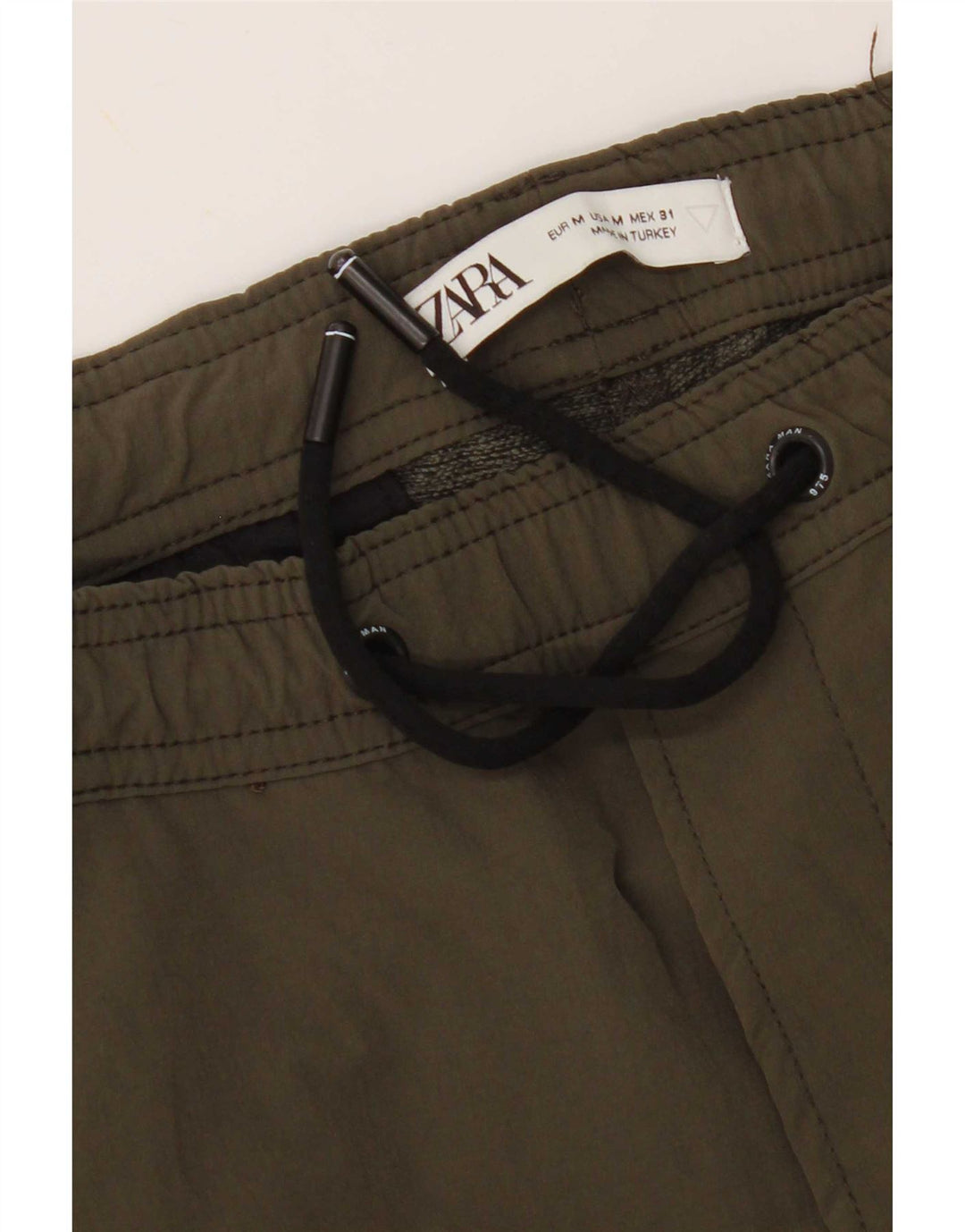 Pantalon De Survêtement Cargo Zara Homme Kaki Moyen