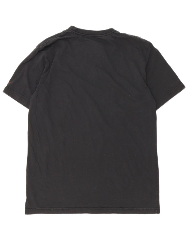 Nike T-shirt graphique coupe standard pour homme UK 38/40 en coton noir moyen