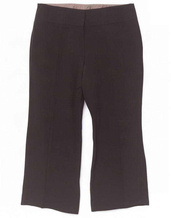Marks & Spencer Pantalon décontracté à jambe large pour femme UK 18 XL W38 L28 Noir