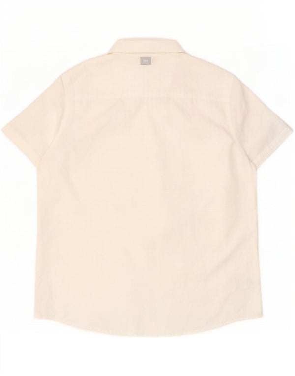 Scorpion Bay Chemise à manches courtes pour homme 2XL Lin blanc cassé