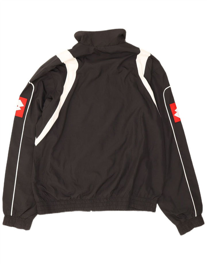 Lotto Veste de survêtement graphique pour homme XL Noir Colorblock Polyester