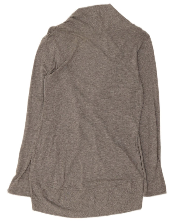 Massimo Dutti Pull cardigan long pour femme UK 12 Gris moyen