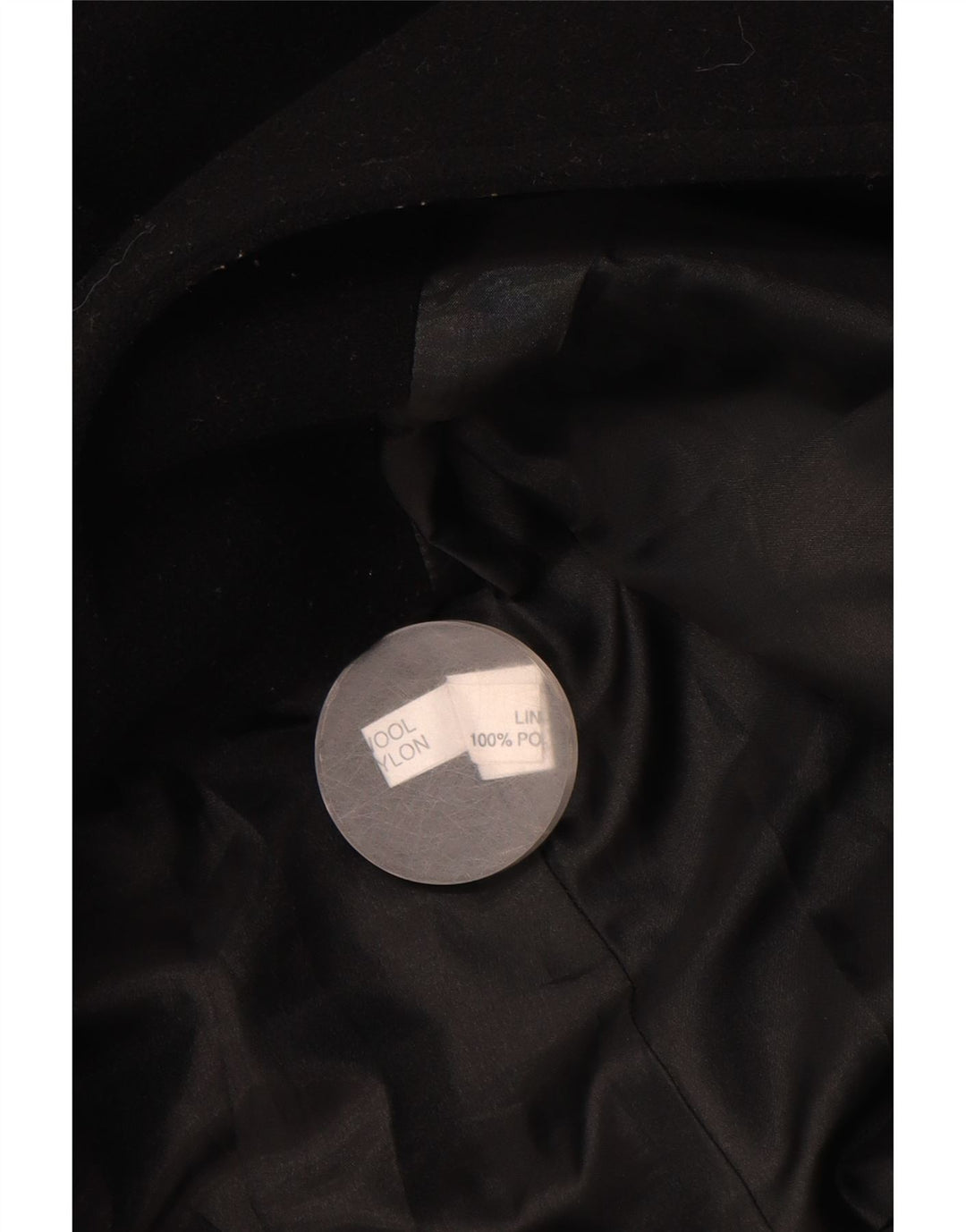 vintage Womens Overcoat UK 14 Grand Noir Floral