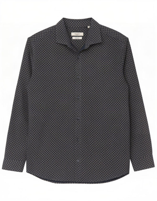 Jack & Jones Chemise Homme XL Bleu Marine Géométrique Coton
