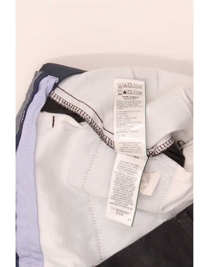Marks & Spencer Short Chino Homme W30 Coton Noir Moyen