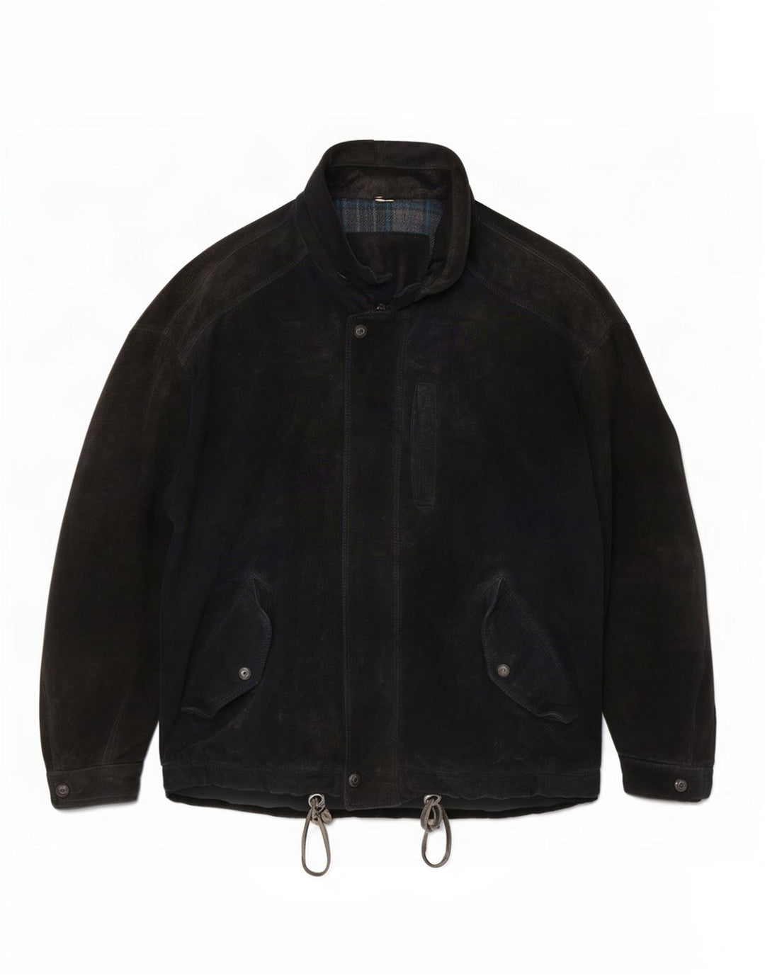 veste en daim homme vintage UK 42 XL Noir